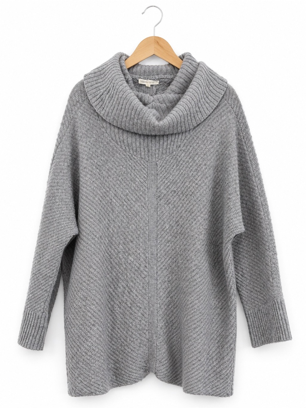Eileen Fisher Yak Wool Oversized Cowl Neck Sweater Poncho XL